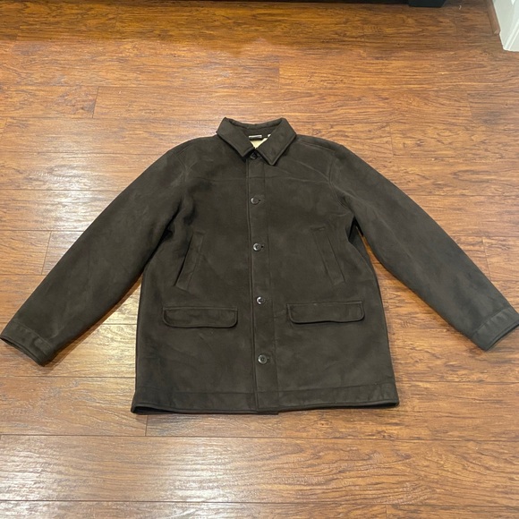 L.L. Bean Jackets & Coats Ll Bean Suede Fleece Lined Brown Field
